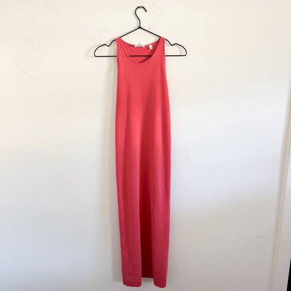 A.L.C. Coral Pink Marc Bodycon Midi Dress M - Picture 2 of 7